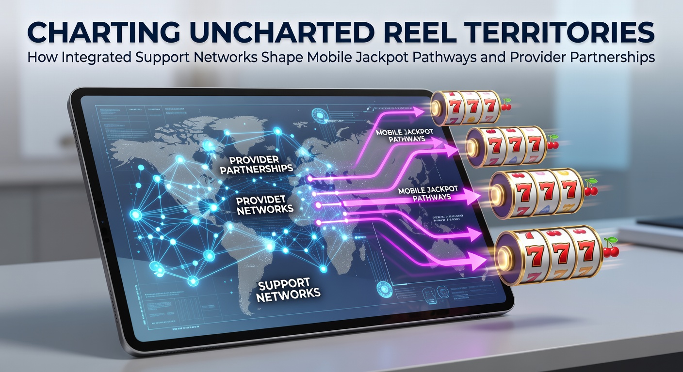 Darstellung integrierter Support-Netzwerke in mobilen Jackpot-Systemen mit Fokus auf Provider-Partnerschaften und Reel-Territorien
