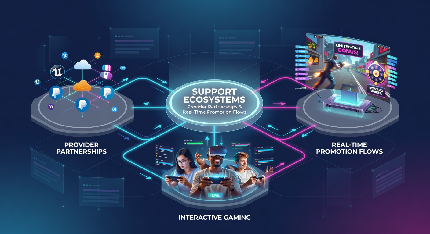 Darstellung von Echtzeit-Promotionsflüssen in interaktiven Gaming-Umgebungen mit Fokus auf Support-Netzwerke